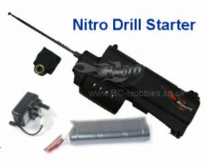 Nitro Electric (Drill) Starter + rechargeable Battery & Charger