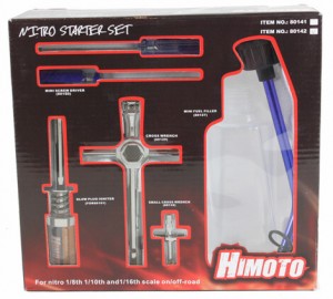 Nitro Glow Starter set including Rechargeable Glow Starter, Fuel Bottle & Tools