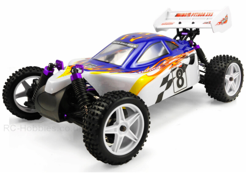Himoto Nitro RC Buggy 1/10 Scale Single Speed 4WD 2.4Ghz Syclone HI8101