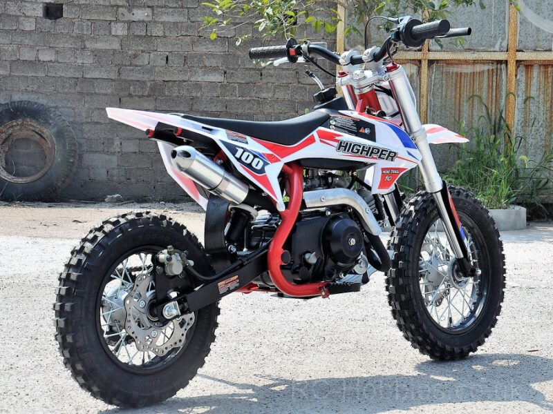 XTD70 70cc Kids Dirt Bike PRO Upgraded Version with Larger 12/10 Wheels and Electric start