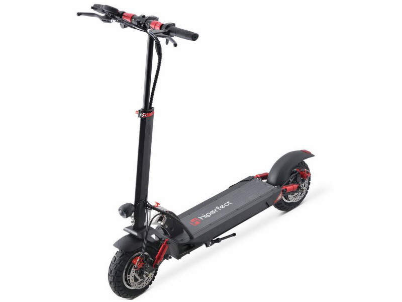 Electric Scooter 600W 48V with LED Lights, Front and Rear Suspension