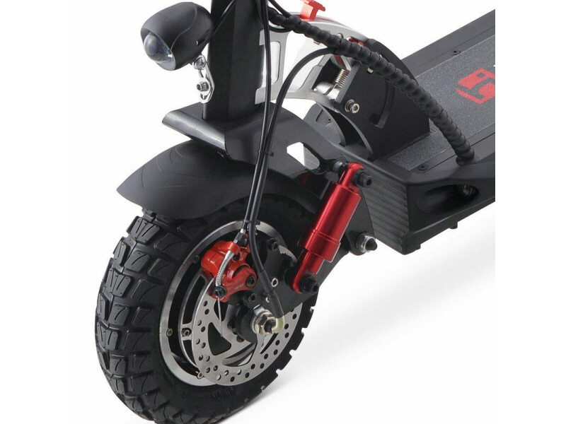 Electric Scooter 600W 48V with LED Lights, Front and Rear Suspension
