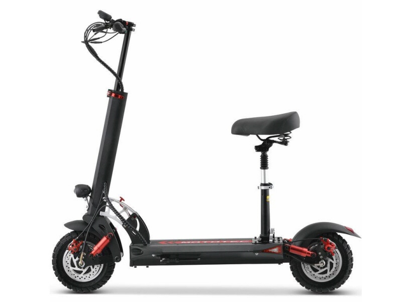 Electric Scooter 2400W 60V with LED Lights, Front and Rear Suspension - Sports Model - with Seat