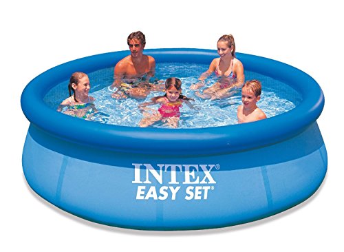 GARDEN SWIMMING POOL 305 cm 10FT Round Frame Above Ground Pool with PUMP SET 